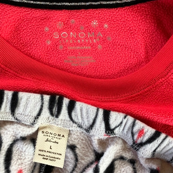 Sonoma LifeStyle Fleece Penguin Pajama Set - Picture 2 of 6